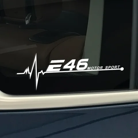 2 шт. наклейки на боковое окно автомобиля, виниловая наклейка, декор, внешние аксессуары для BMW E46 E60 E39 E92 E90 E36 E87 E30 E34 E61 E62 E93