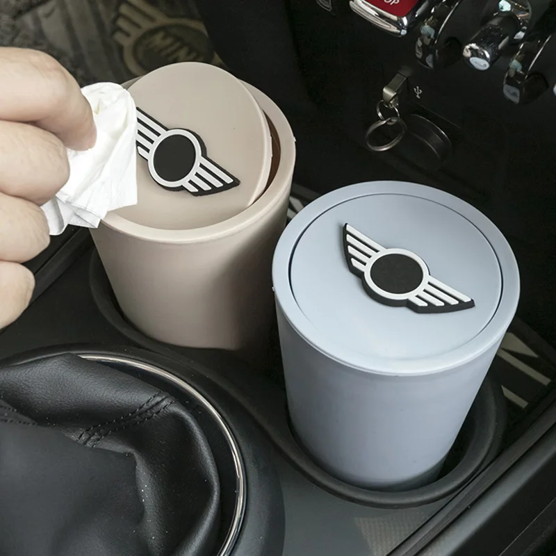 

Car Rubbish Bin Auto Trash Can Garbage Dust Case Smoking Ashtray For Mini CooperS R55 R56 R60 R61 F54 F55 F56 F60 Accessories