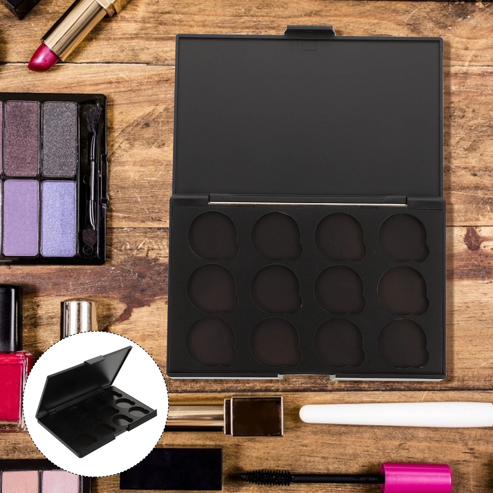 

Eyeshadow Empty Container Box Refillable Pans Makeup Make Case Lipstick Up Diy Pan Pallet Removable Contouring Highlight Blush