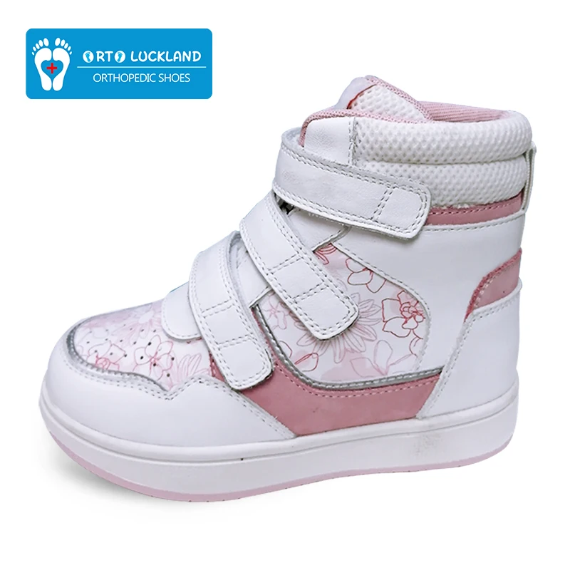 Spring Winter Boy Girl Sneakers Orthopedic Shoes For Kid Genuine Leather Toddler Running Footwear 2-7 Years