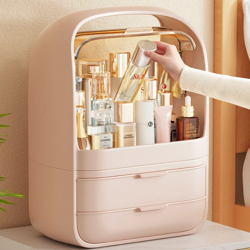 

Fashion Acrylic Cosmetic Box Transparent Makeup Jewelry Drawer Home Storage Boxs Multifunctional Travel Cosmetic Organizer