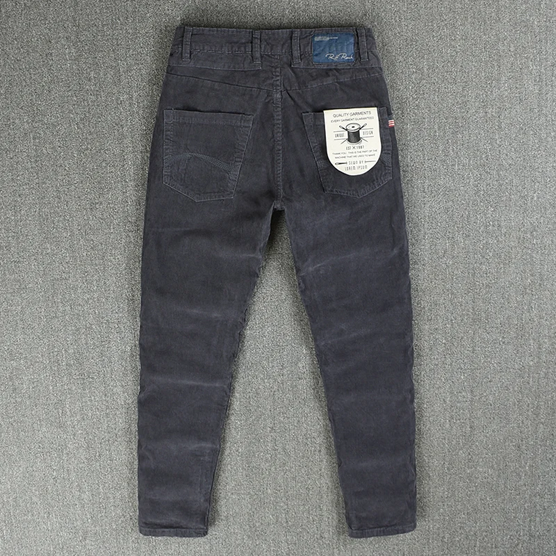 New Spring and Summer Men's Old Jeans Black Fashion Youth Slim Pants Versatile Men's Jeans Nine-piece Pants High Street Trend