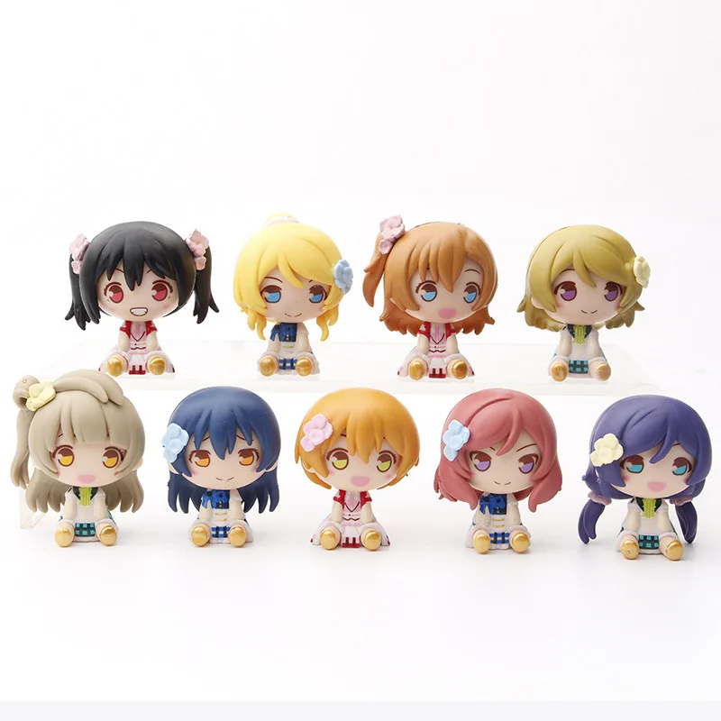 

Фигурки героев мультфильма «Love Live», 9 шт.