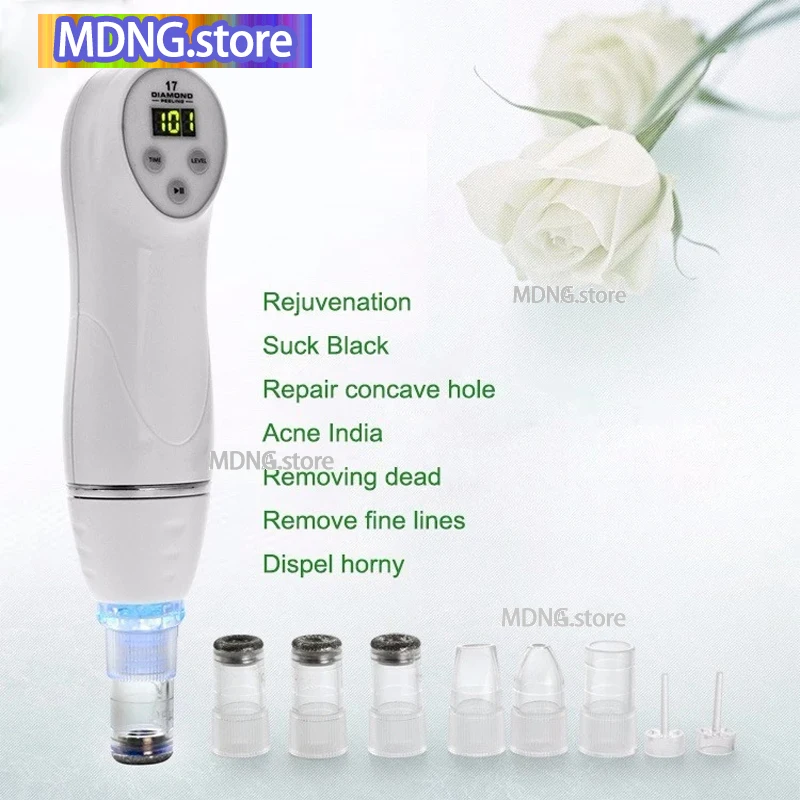 

Microdermabrasion Diamond Peeling Machine Blackhead Removal Vacuum Pore Cleaner for Handheld Negative Pressure Beauty Instrument