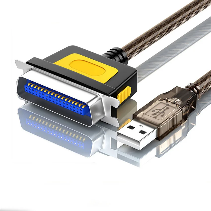 

USB to parallel port printing cable USB to 1284 printing cable 36 pin LPT old printer data cable