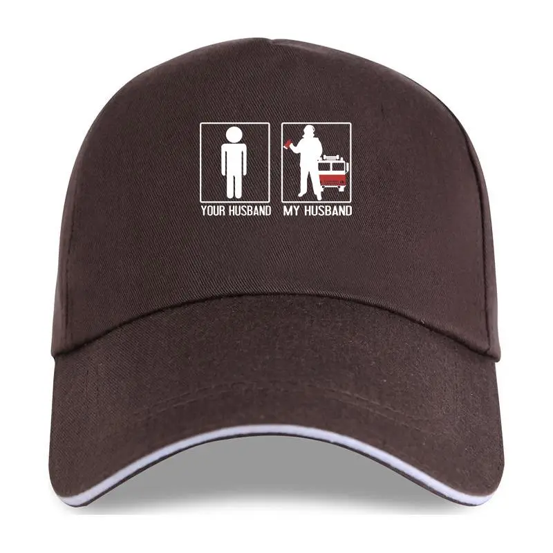 

new cap hat 2021 Hot sale Fashion Funny Firefighter Wife Baseball Cap - Your Husband, My Husband - Fire WifeTee