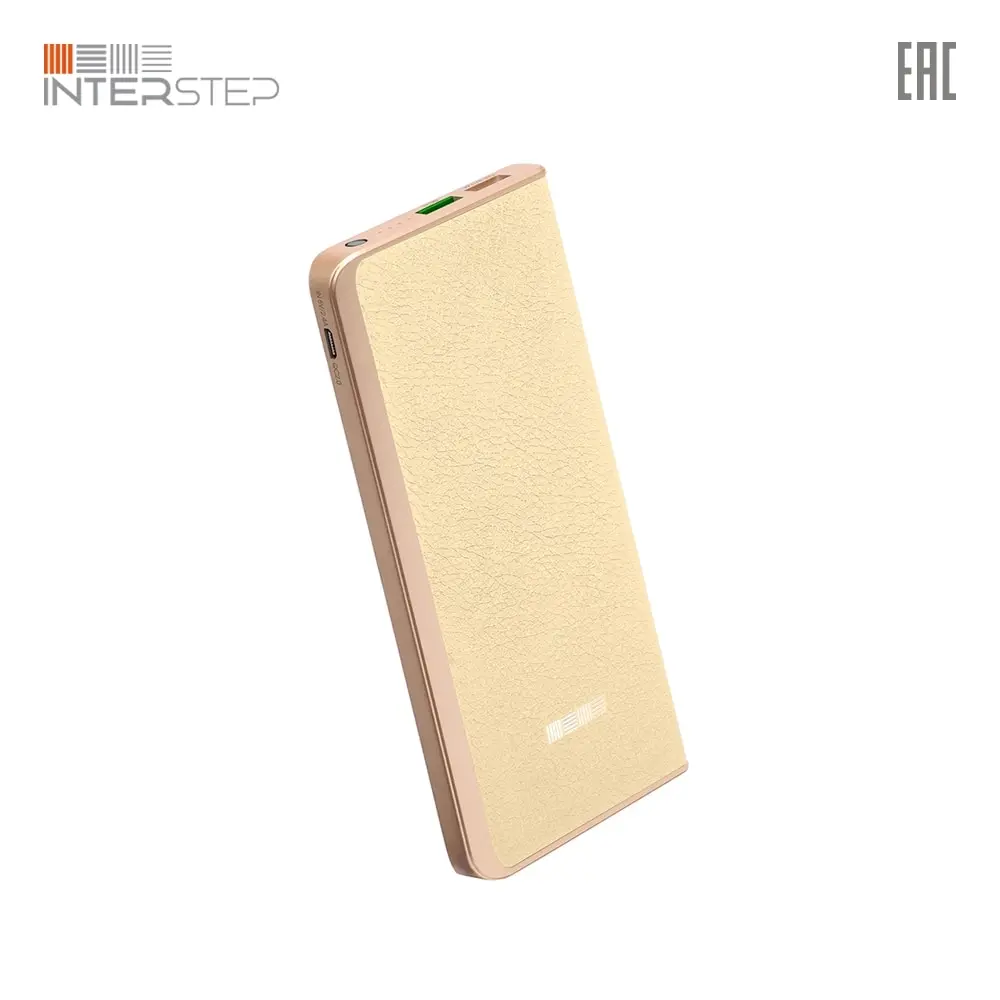 Внешний аккумулятор INTERSTEP PB6000QC 6000мАч быстрый заряд 2USB для смартфонов планшетов