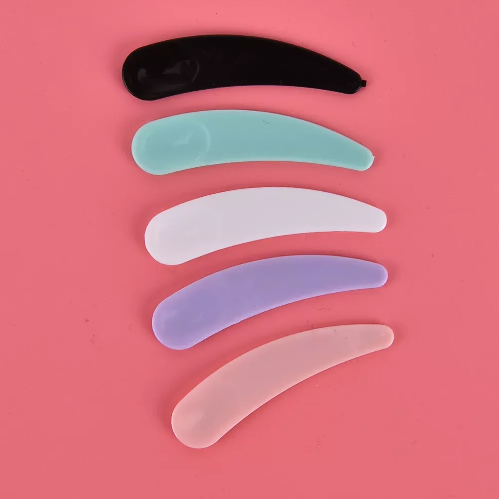 

Mini Cosmetic Spatula Disposable Curved Scoop Makeup Mask Cream Spoon Eye Cream Stick Make Up Face Beauty Tool Kits