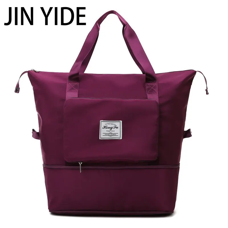 Large Capacity Folding Travel Bags Waterproof Luggage Tote Handbag Travel Duffle Bag Gym Yoga Storage Shoulder Bag For Women Men