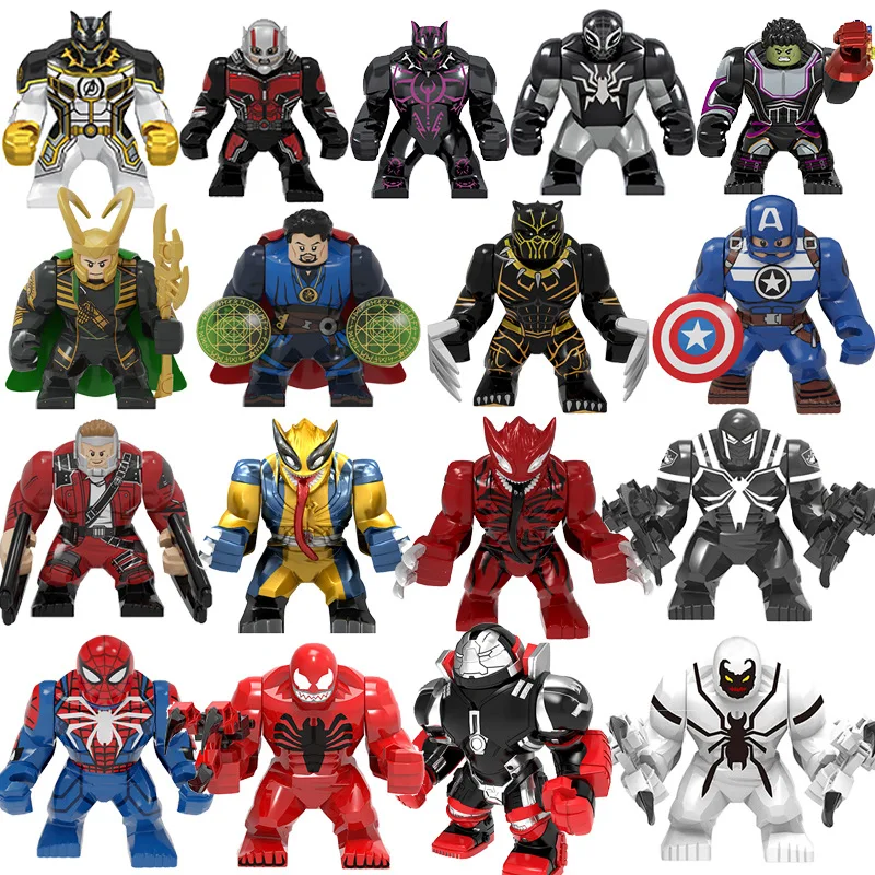 

Big Decool Thanos Large Anti Venome Riot Carnage Green Lantern Hulk Buster Goblin Thing Building Block Figures Toy For Child