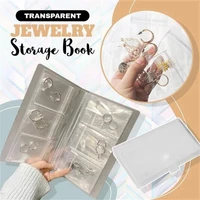 transparent jewelry storage book plastic zip lock bag anti dust anti oxidation rings earring necklace sealed display packaging