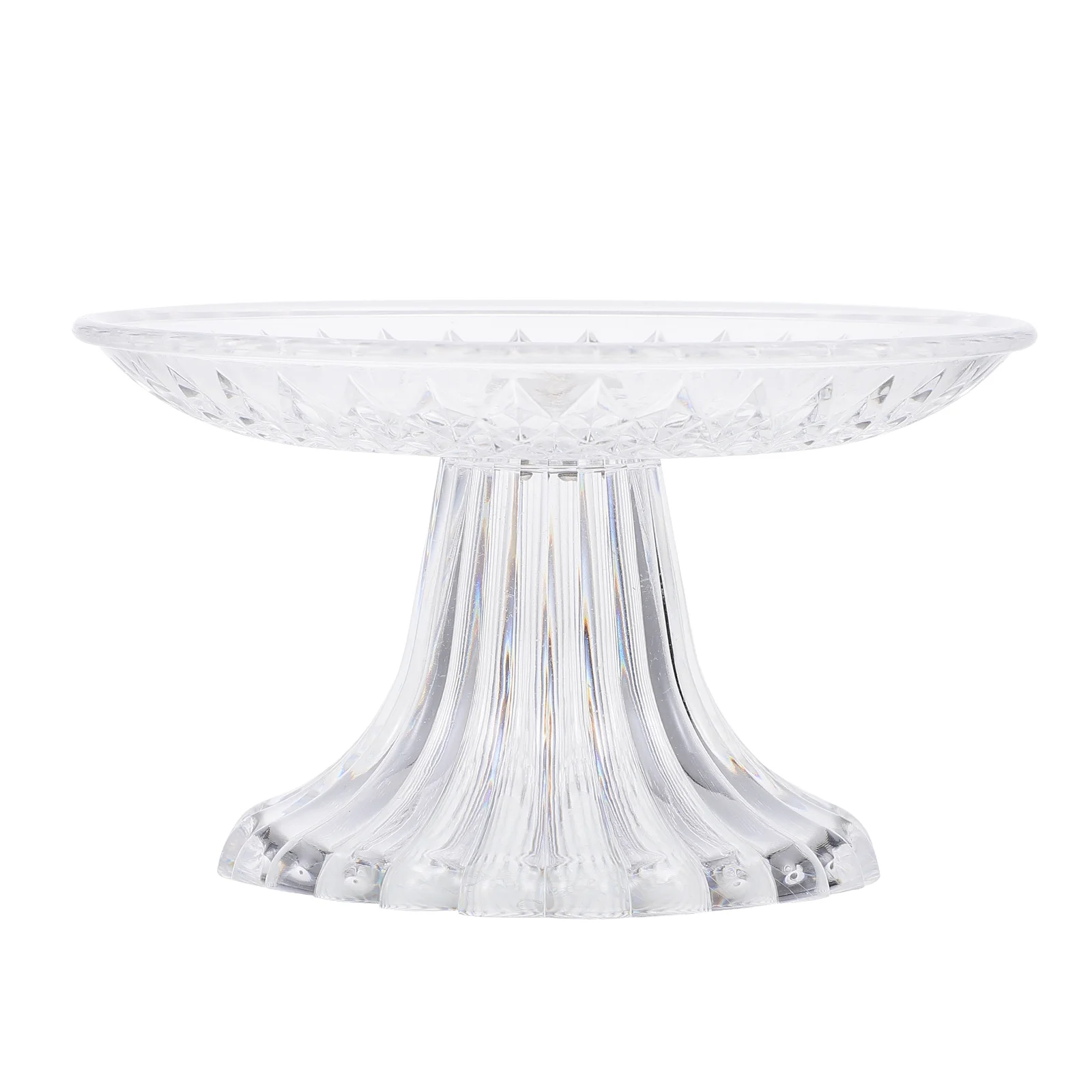 

Cake Stand Cupcake Platter Dessert Display Fruit Holder Serving Transparent Bowl Plate Tray Tower Glass Acrylic Footed Dish