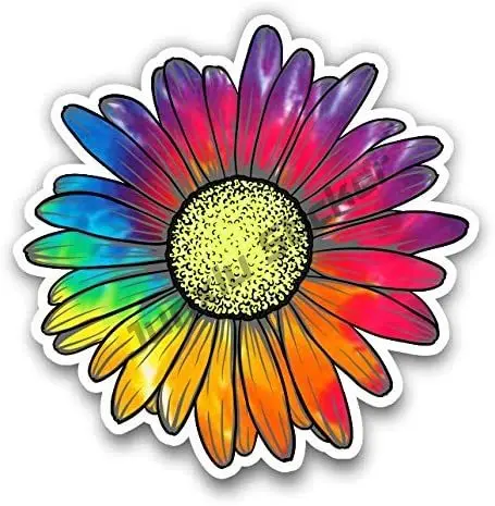 

Daisy Flower Sticker for Car Truck Windows Laptop Any Smooth Surface Waterproof Sticker Decal Styling Camper Accessories