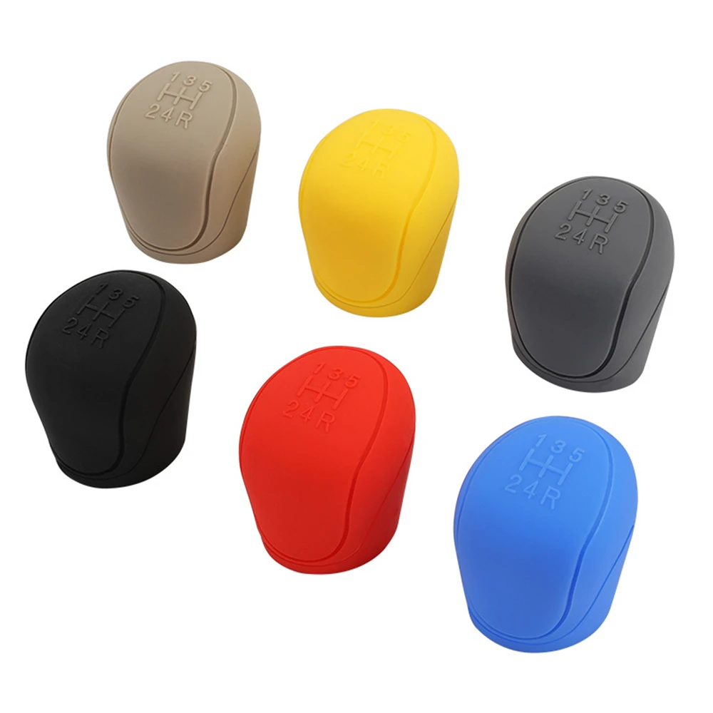 

​6 Color Silicone Gear Shift Knob Cover Gear Shift Non Slip Grip Handle Case Automobiles Gear Shift Collars Car Accessories