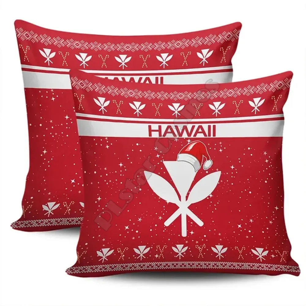 

Рождественские наволочки Hawail, наволочки, наволочки для диванных подушек, украшение для дома, двусторонняя печать