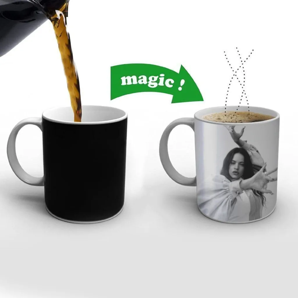 Бесплатная доставка кружка Singer Rosalia с испанскими мотивами меняющие цвет