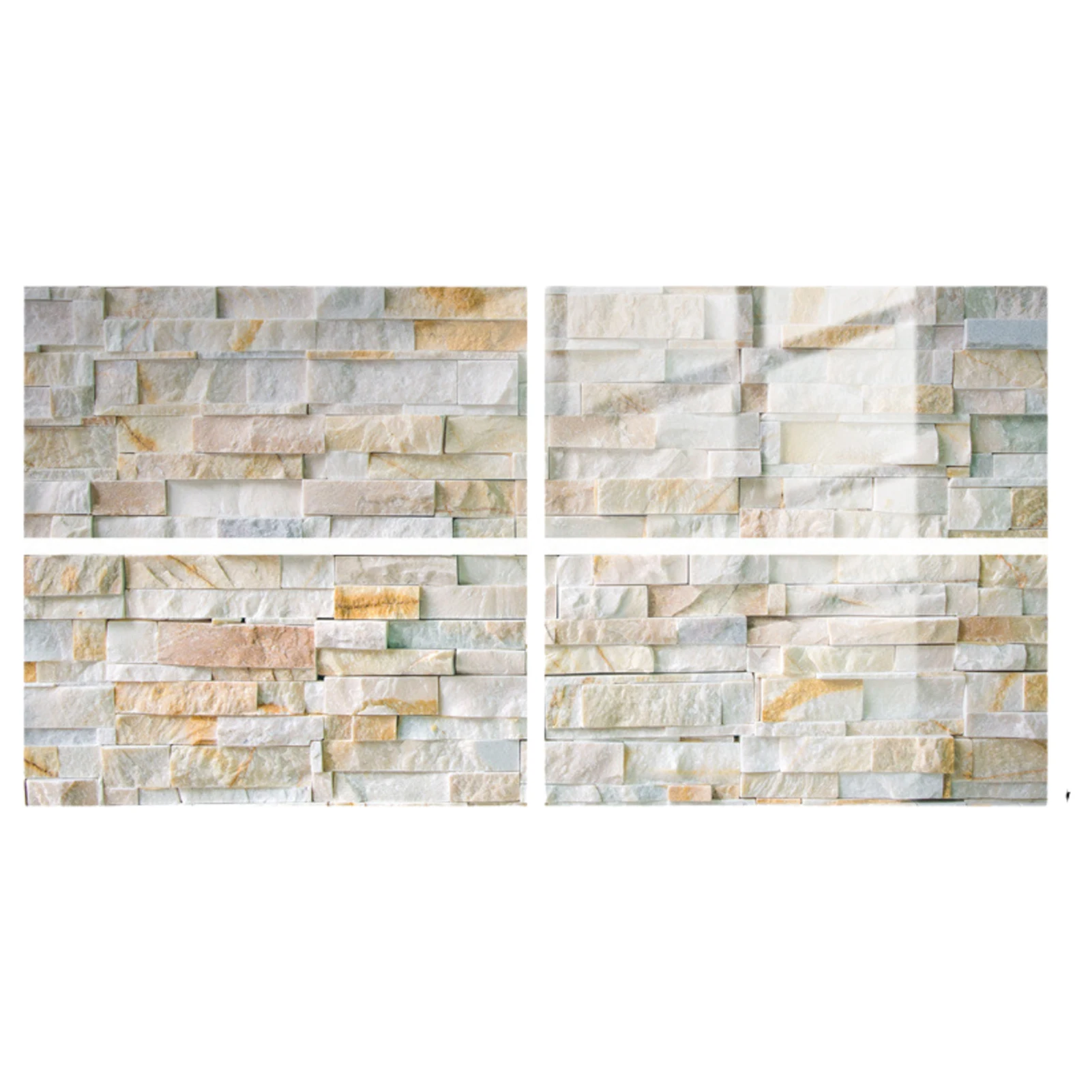 

4 Pcs/16 Pcs Rock Texture Wall Tile Stickers Rock Texture Self-Adhesive Wall Stickers With 3D Effect Design PVC Waterproof Peel