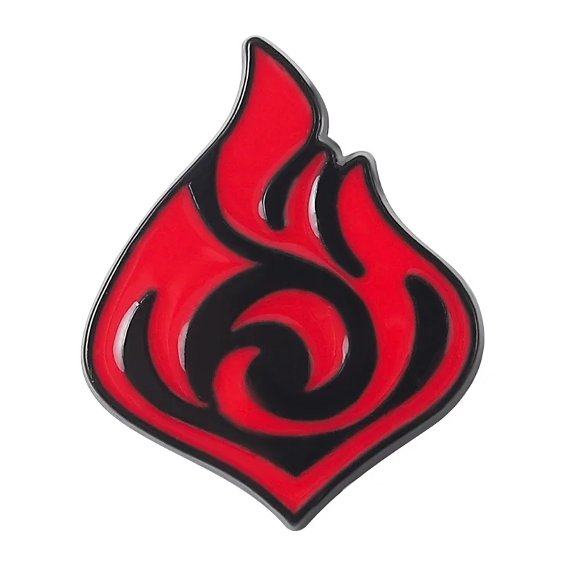 Милые эмалированные булавки с изображением анимационной игры Hutao Deku брошь