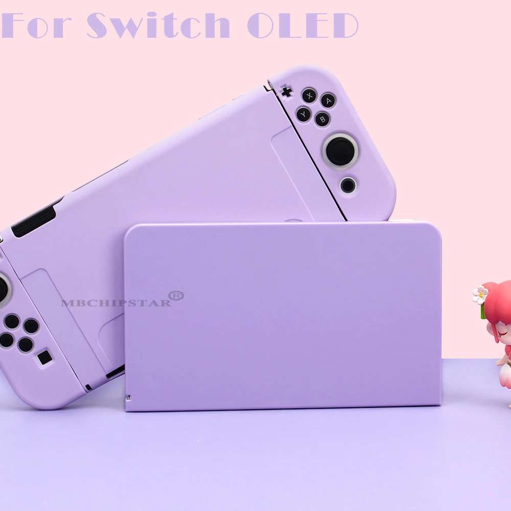 

Purple Protective Case for Nintendo Switch OLED Non-slip Anti-fingerprints Protective Cover For Nintendo Switch OLED TV Dock