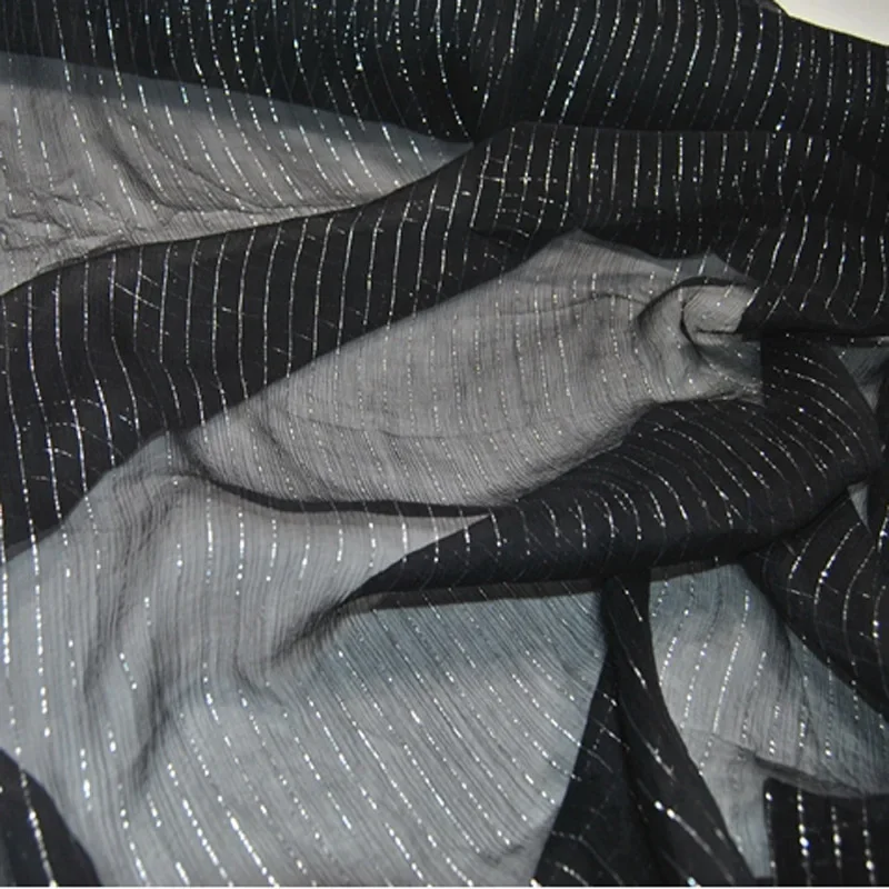 Мерцающая блестящая ткань жаккардовая для платьев