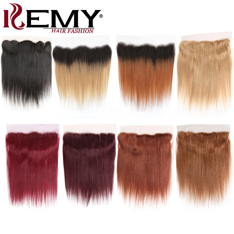 13X4 Lace Frontal Straight Human Hair Closure Honey Blonde Colored Brazilian Remy Human Hair Lace Closure Free/Middle Part Cheap