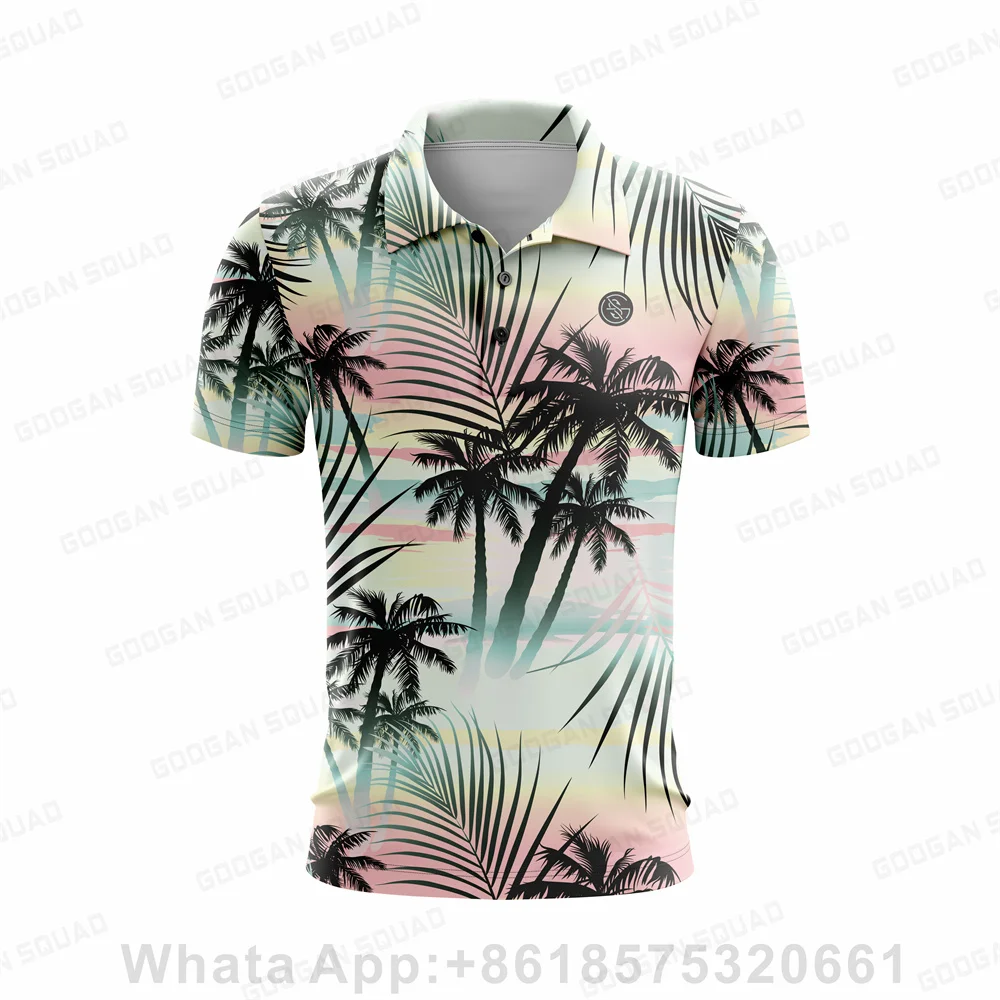 

2023 New Googan Squad Summer Men Polo Shirt Casual Fashion Short Sleeve Quick Dry Fishing Golf T-shirt Tops Clothing Plus Size