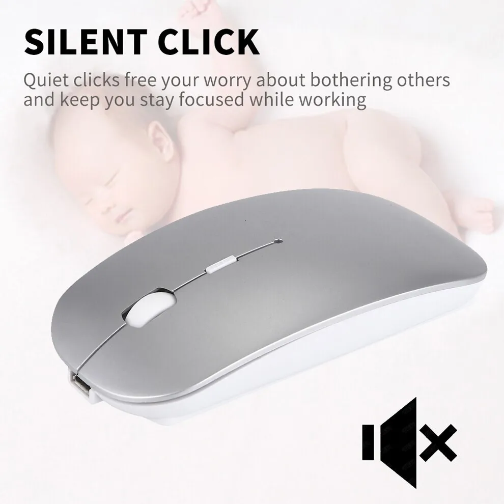 Беспроводная мышь Bluetooth 4 0 2 ГГц перезаряжаемая для pple M.c ПК ноутбука Android Slient