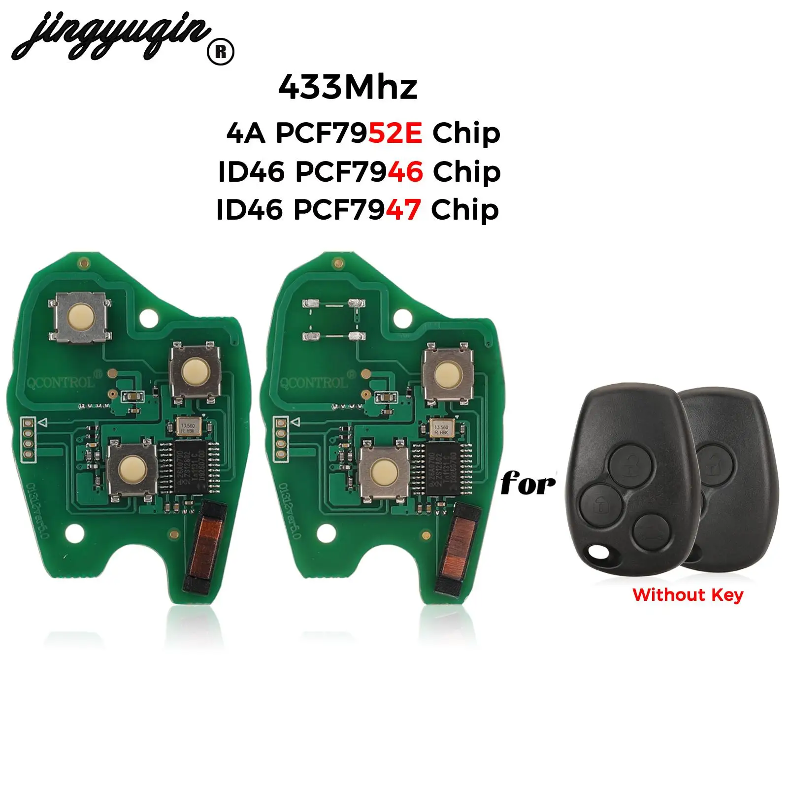 

Jingyuqin 10 Шт. Печатная Плата Дистанционного Ключа Для Renault Clio Scenic Kangoo Megane 434 МГц PCF7952E 4A ID46 Fob 2/3B ...