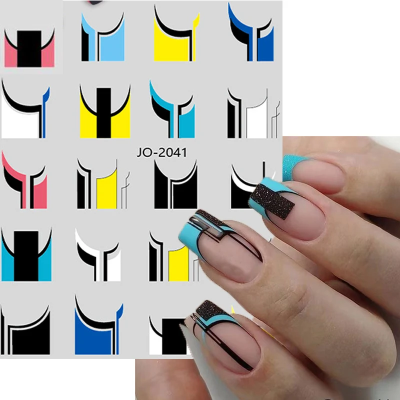 Водные переводные наклейки для дизайна ногтей