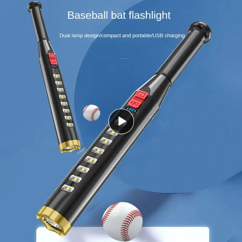 

Sp02 Self Defense Stick Rechargeable High Power Flashlight Stick Multifunctional Upgrade For Emergency Self Defense Baseball Bat