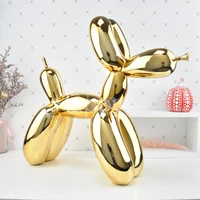 medium sized nordic resin crafts electroplating balloon dog sculpture home modern living room desktop animal decoration decor