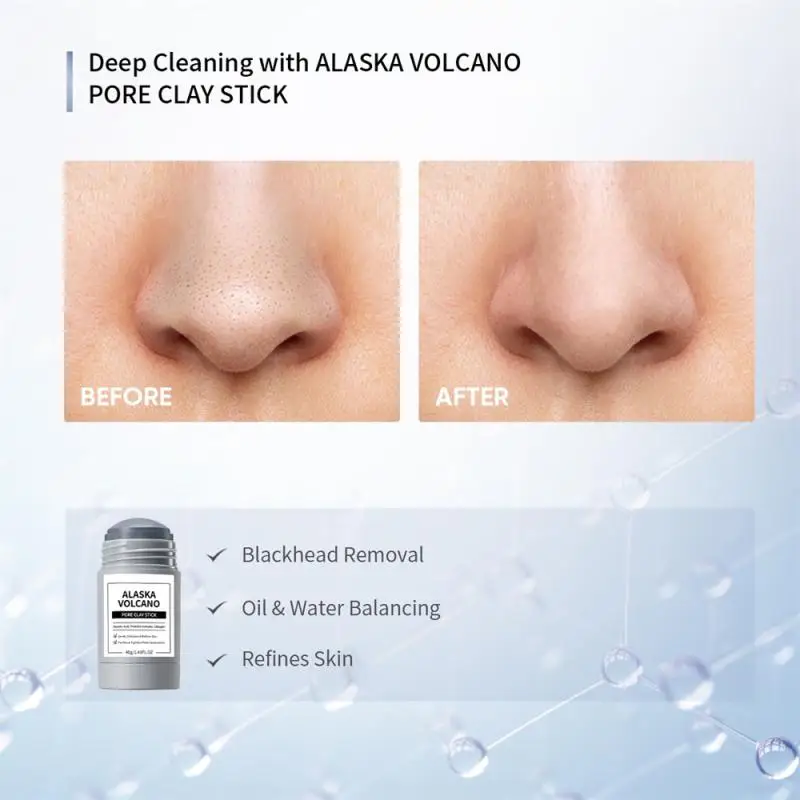 Маска для лица из вулканической глины глубокой очистки салона красоты