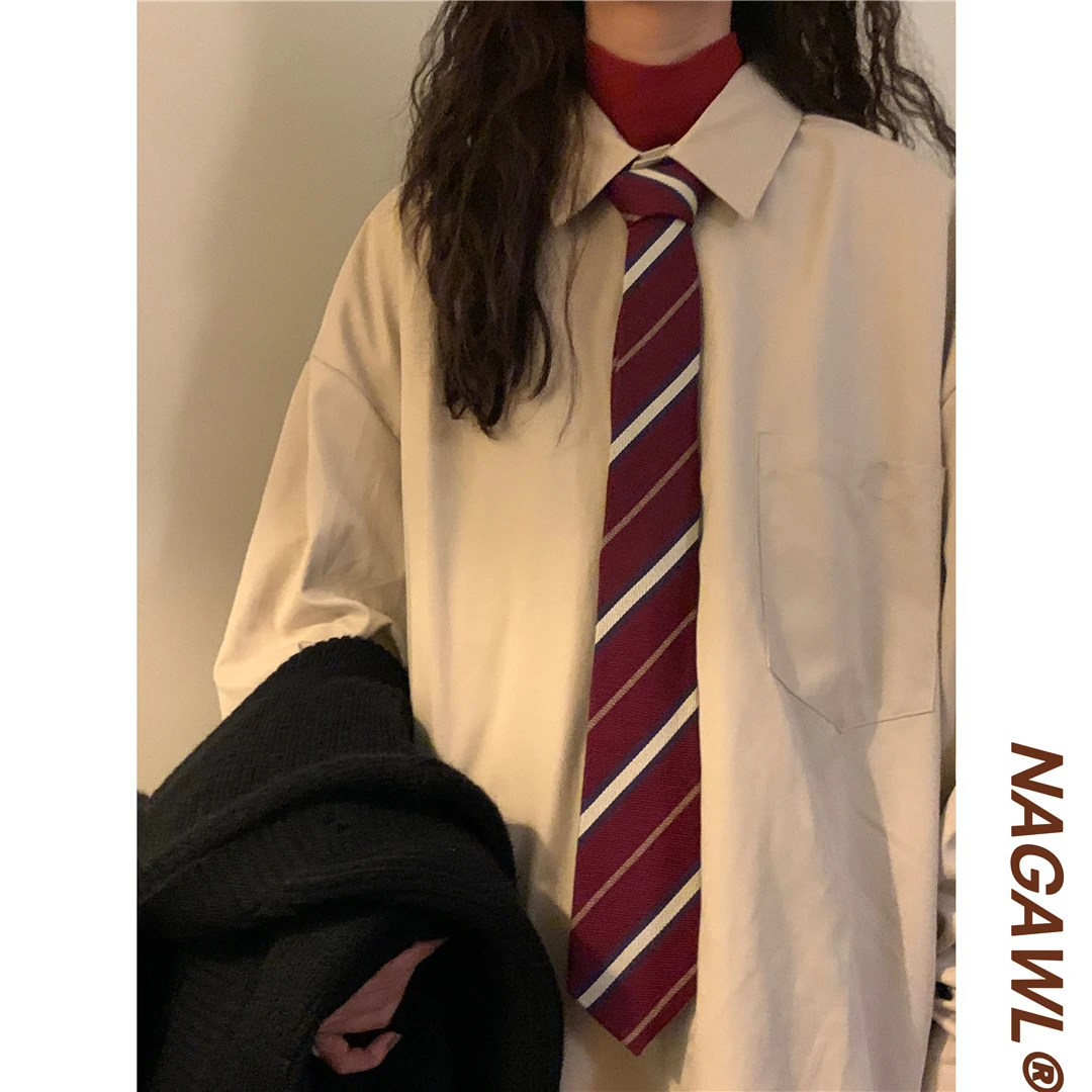 Naga Домашние осенние и зимние свободные американские винтажные простые