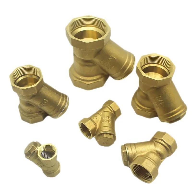 

4 Points 6 Points 1 Inch Household Pipe Water Pipe Valve/Water Meter Front Filter/Thickened Brass Y-Type Filter