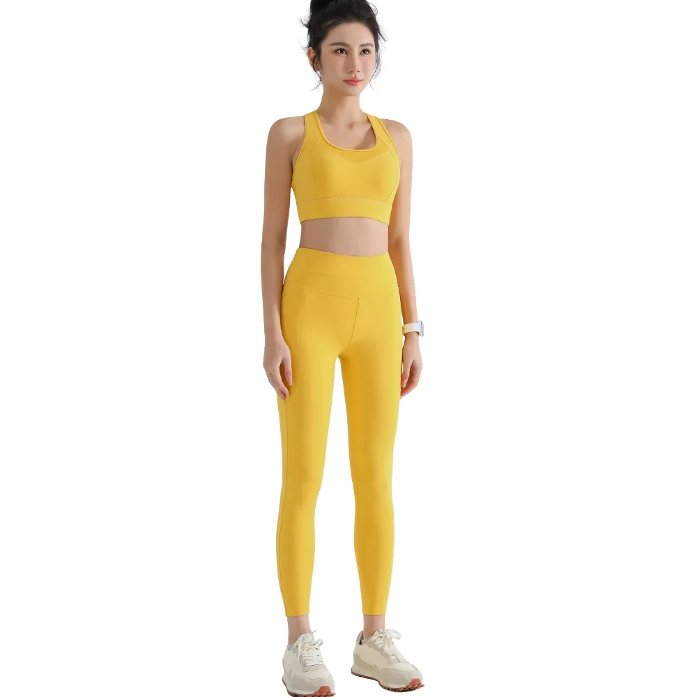 Sports Bra for Women Gym Nylon Top Women Bra High Strength Shockproof Fitness Running Underwear Mesh Sexy Yoga Bra 4 Colors