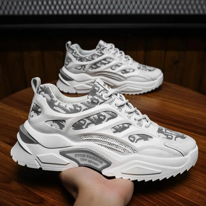 

thick sole massive Quality Sports Shoes For Men Big Soles Platform Sneakers Men's 48 Summer Sport Shoes Running Man Snakers