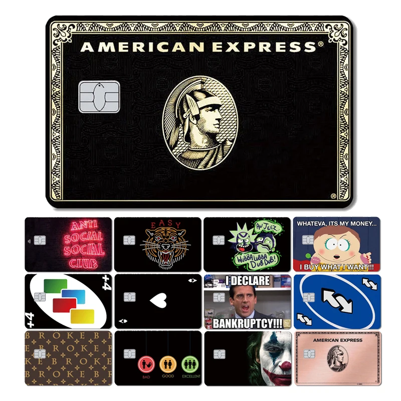 

Magic Shark Funny Game Black Card Wing Front Film Skin Sticker Cover for Small Chip Bus Card Credit Card Waterproof Matte