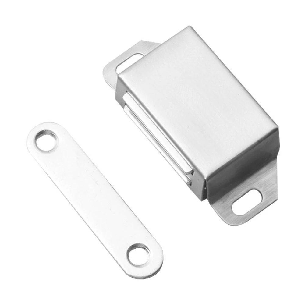 

Stainless Steel Cabinet Magnetic Lock Buckle Door Stopper Door Magnetic Latch Door Catch Drawer Wardrobe Kitchen Room Safety