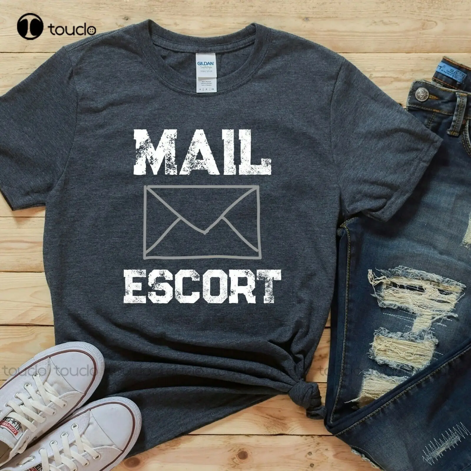 

New Funny Mail Carrier Shirt Mail Escort Tee Postmaster Mail Man Postal Worker O Neck Tshirt Men