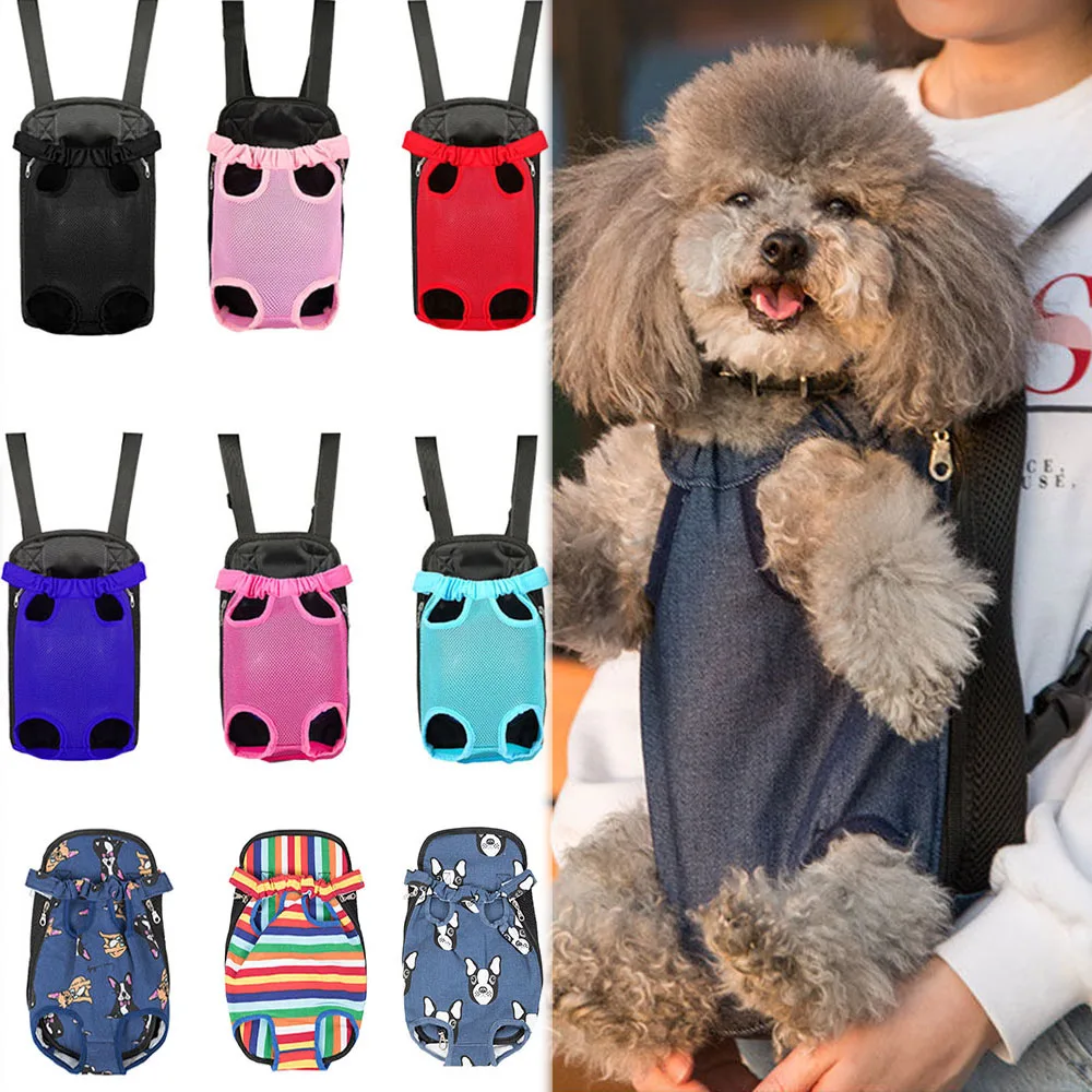 

Pet Carrier Backpack Adjustable Pet Front Cat Dog Carrier Backpack Puppy Small Dog Legs Out Travel Bag for Biking Hiking Camping