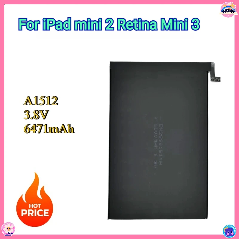 Фото Новый высококачественный сменный аккумулятор для планшета A1512 для iPad mini 2 Retina Mini 3 A1489 A1490 A1491 A1512 A1599 A1600 A1601 №1