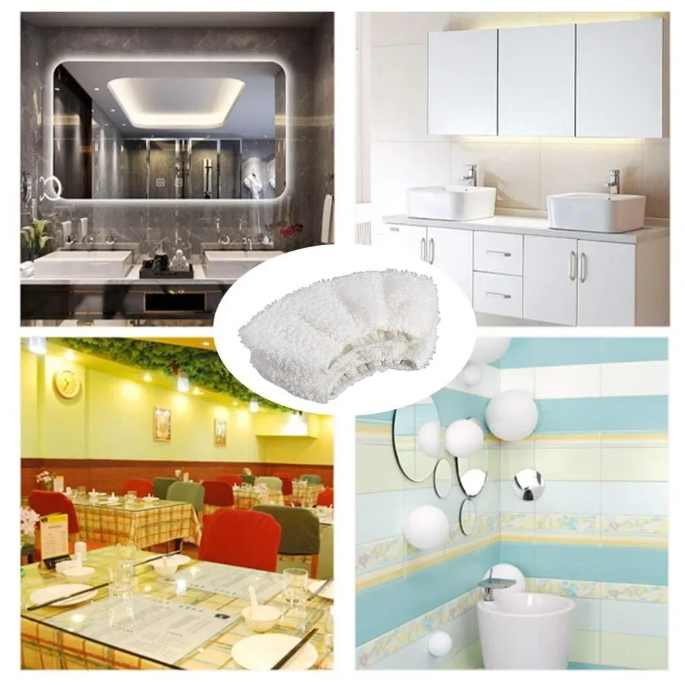 8 шт. чехол из микрофибры подушечки для паровой швабры моющаяся насадка