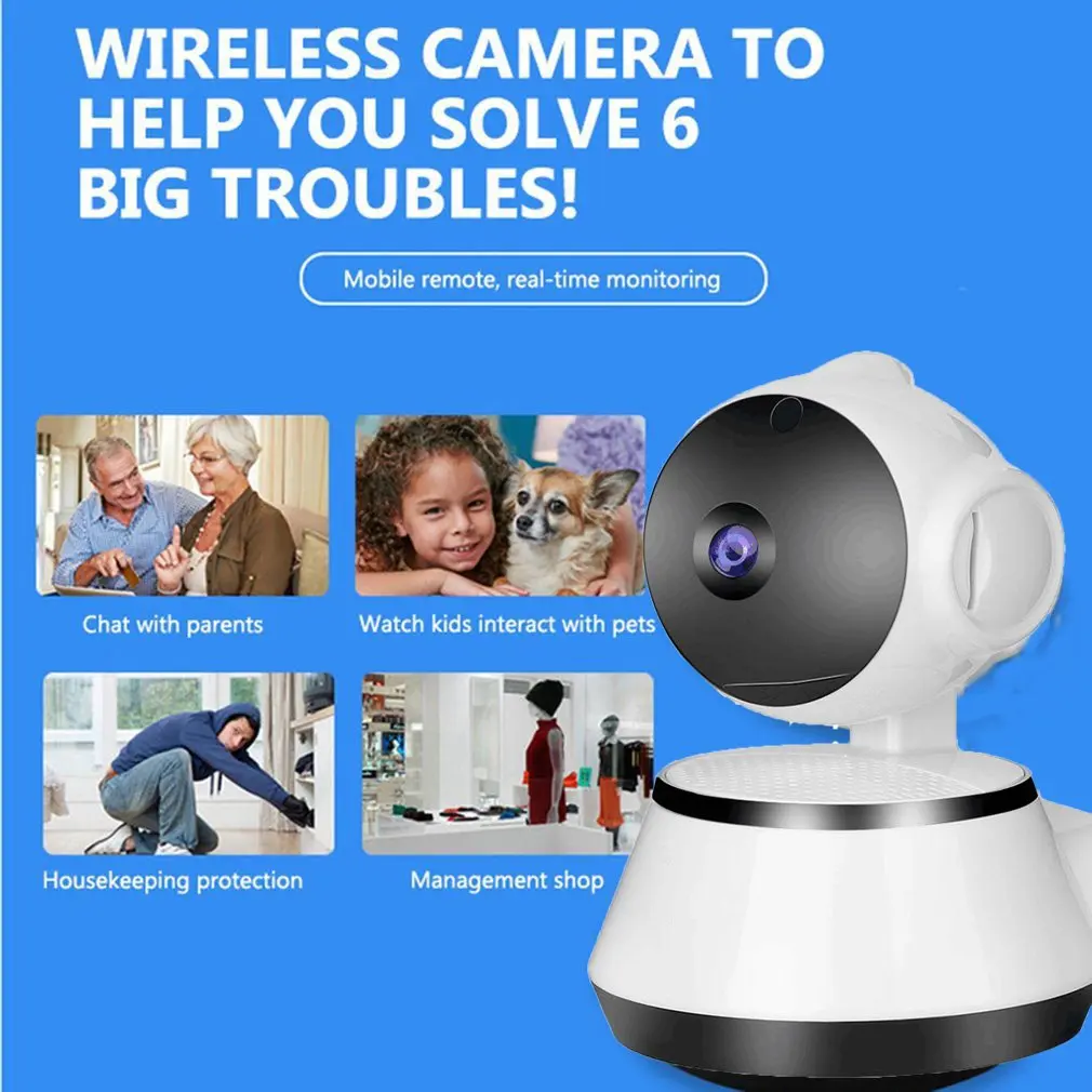 

Smart Alarm Baby / Pet Monitor Ip Camera Wireless Wifi Security Camera Indoor Cctv Camera Surveillance Mini Camara