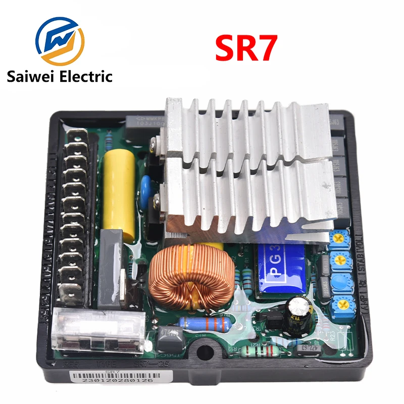 Фото Регулятор напряжения SR7 AVR для панели управления дизельным генератором, запчасти для генераторов переменного тока. №2