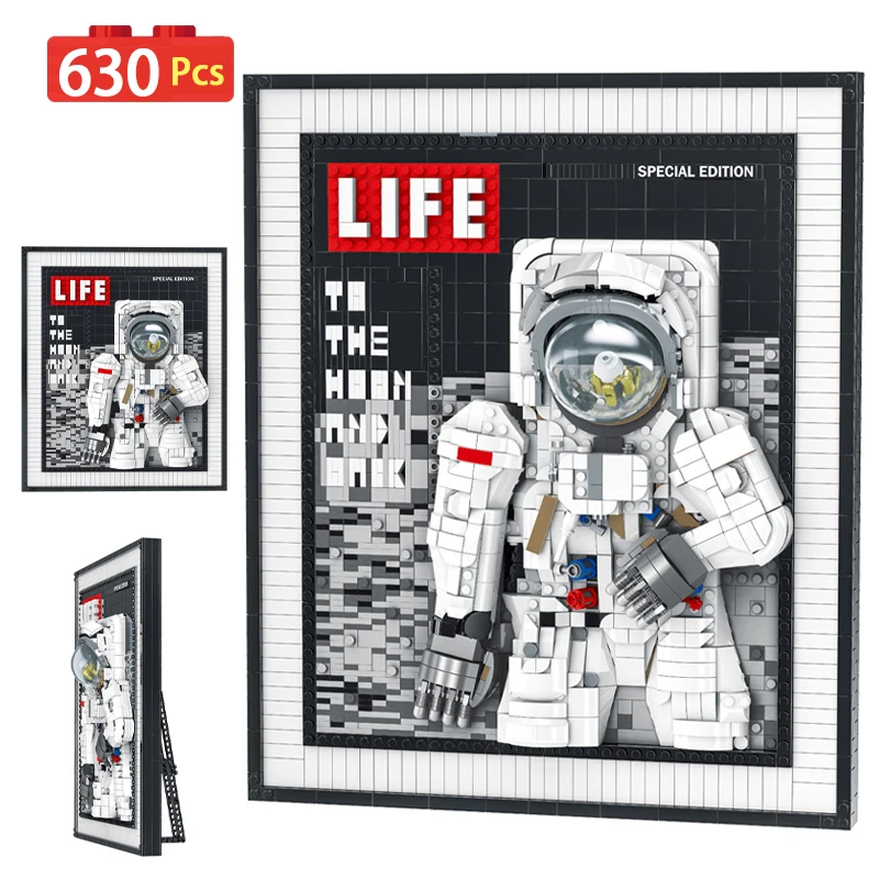 

2188pcs City Friends Aerospace Astronaut Photo Frame Building Blocks Aviation Rocket Cosmonaut Series Bricks Toys For Children