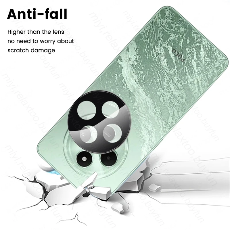 Poko Poxo Little C75 C 75 75C 4G 3D 9H Стеклянная изогнутая защита камеры для PocoC75 Poco Полная