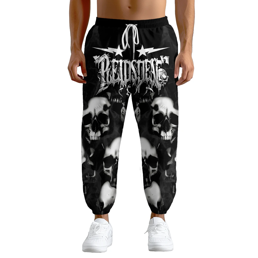 Новинка 2024 мужской тренд весна/осень простой спортивный стиль 3D принт дымчатый