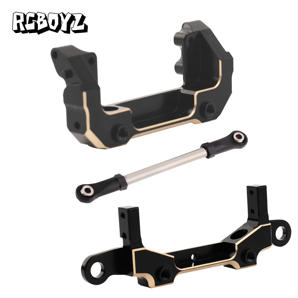

Brass Black Front Rear Bumper Mount for SCX10 III 1/10 RC Crawler Car Toys Car Scale Trail Truck Counterweights Upgrade Parts