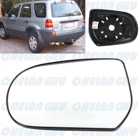 Левое боковое стекло зеркала заднего вида с подогревом для Ford Escape 2001, 2002, 2003, 2004, 2005, 2006, 2007, автомобильные аксессуары F 01323383