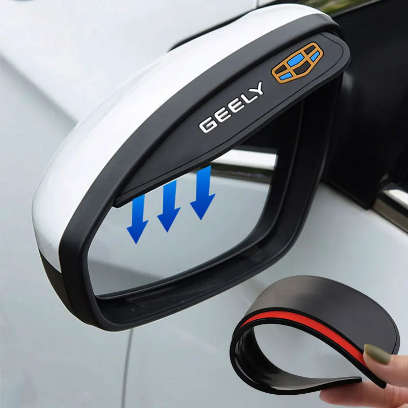 

2pcs Car Rearview Mirror Rain Eyebrow Visor Sun Cover Sticker for Peugeot 206 307 207 208 308 407 301 3008 508 Rcz Accessories